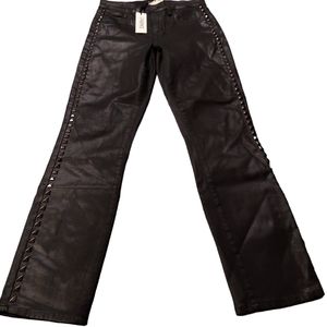 L'AGENCE Margot High Rise Skinny Studded Coated Pants NWT  Size 25